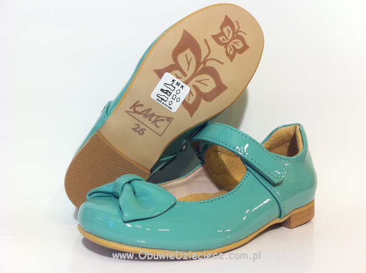 1-KMK146L w kolorze mięty lakierki eleganckie czółenko wizytowe dziewczęce damskie przedszkolne szkolne KMK 25-30 1-KMK146L w kolorze mięty lakierki eleganckie czółenko wizytowe dziewczęce damskie przedszkolne szkolne KMK 25-30